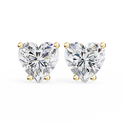 Heart Studs – Heart-Shaped Lab Diamond Stud Earrings