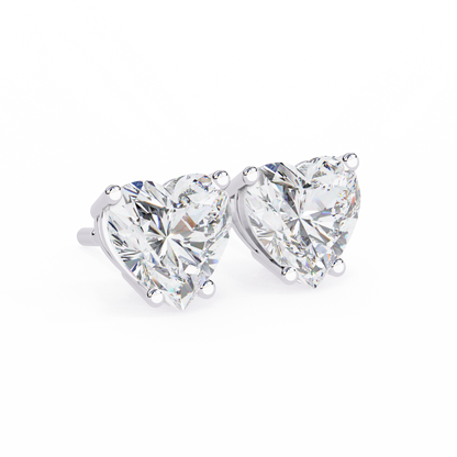 Heart Studs – Heart-Shaped Lab Diamond Stud Earrings