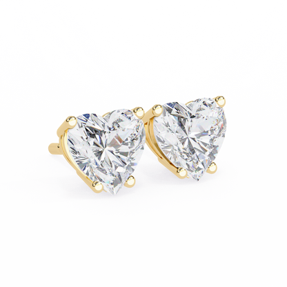 Heart Studs – Heart-Shaped Lab Diamond Stud Earrings