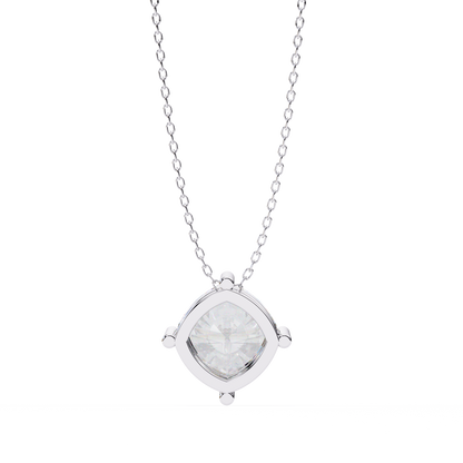 Frost Cushion –  Lab Diamond Solitaire Pendant