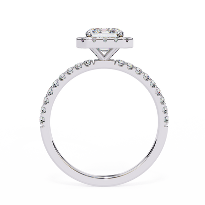 Radiance Arc – Radiant Lab Diamond Fan-Set Ring in 14K Gold