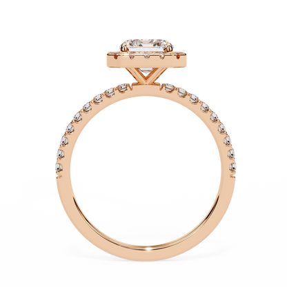 Radiance Arc – Radiant Lab Diamond Fan-Set Ring in 14K Gold