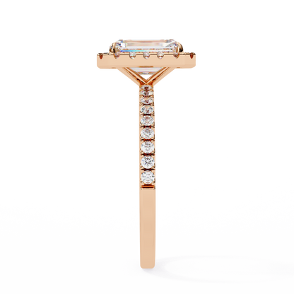 Radiance Arc – Radiant Lab Diamond Fan-Set Ring in 14K Gold