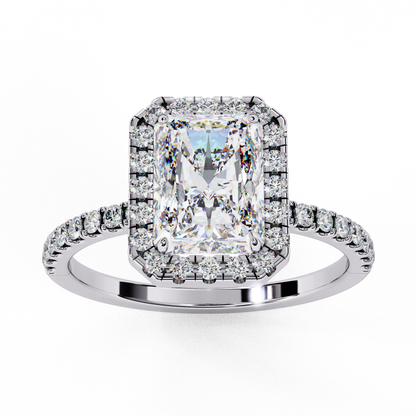Radiance Arc – Radiant Lab Diamond Fan-Set Ring in 14K Gold