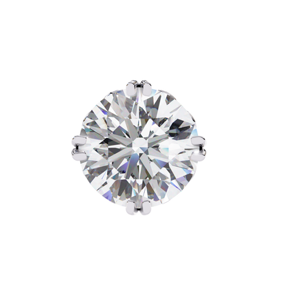 Aurora Frost – Round Lab Diamond Halo Stud Earrings