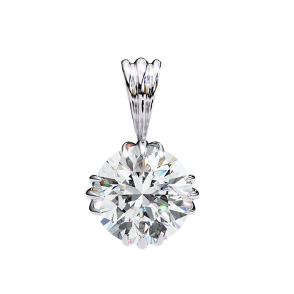 True Orbit – Round Lab Diamond Bezel Pendant