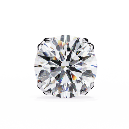 Solstice Glint – Round Lab Diamond Classic Halo Studs