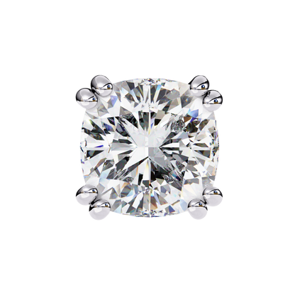 Luna Petal – Round Lab Diamond Floral Halo Studs