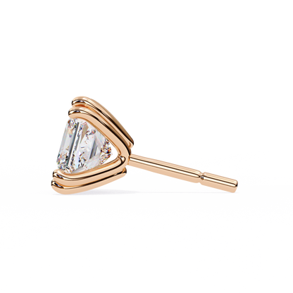 Crownlight – Princess Cut Lab Diamond Studs with Framed Halo