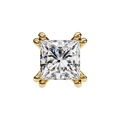 Crownlight – Princess Cut Lab Diamond Studs with Framed Halo