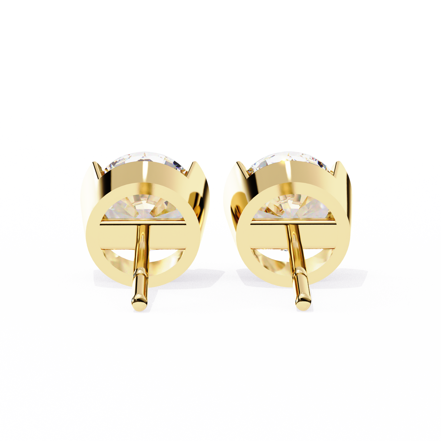 Lustre Bloom – Round Lab Diamond Layered Halo Studs