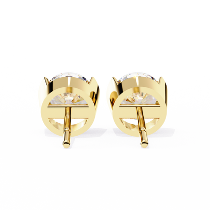 Lustre Bloom – Round Lab Diamond Layered Halo Studs