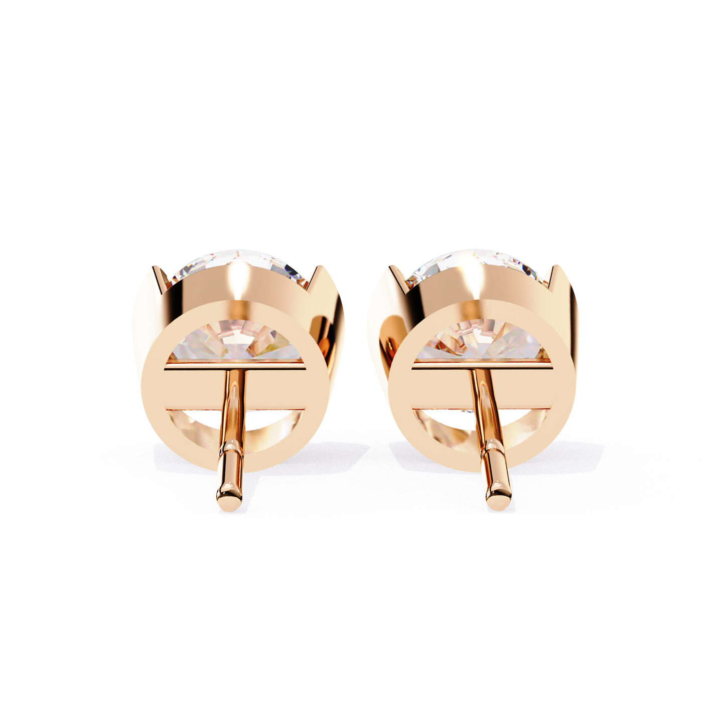 Lustre Bloom – Round Lab Diamond Layered Halo Studs