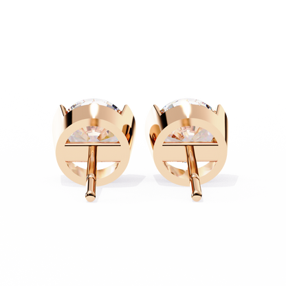 Lustre Bloom – Round Lab Diamond Layered Halo Studs
