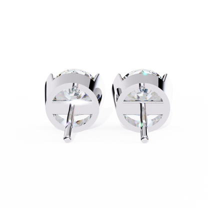 Lustre Bloom – Round Lab Diamond Layered Halo Studs