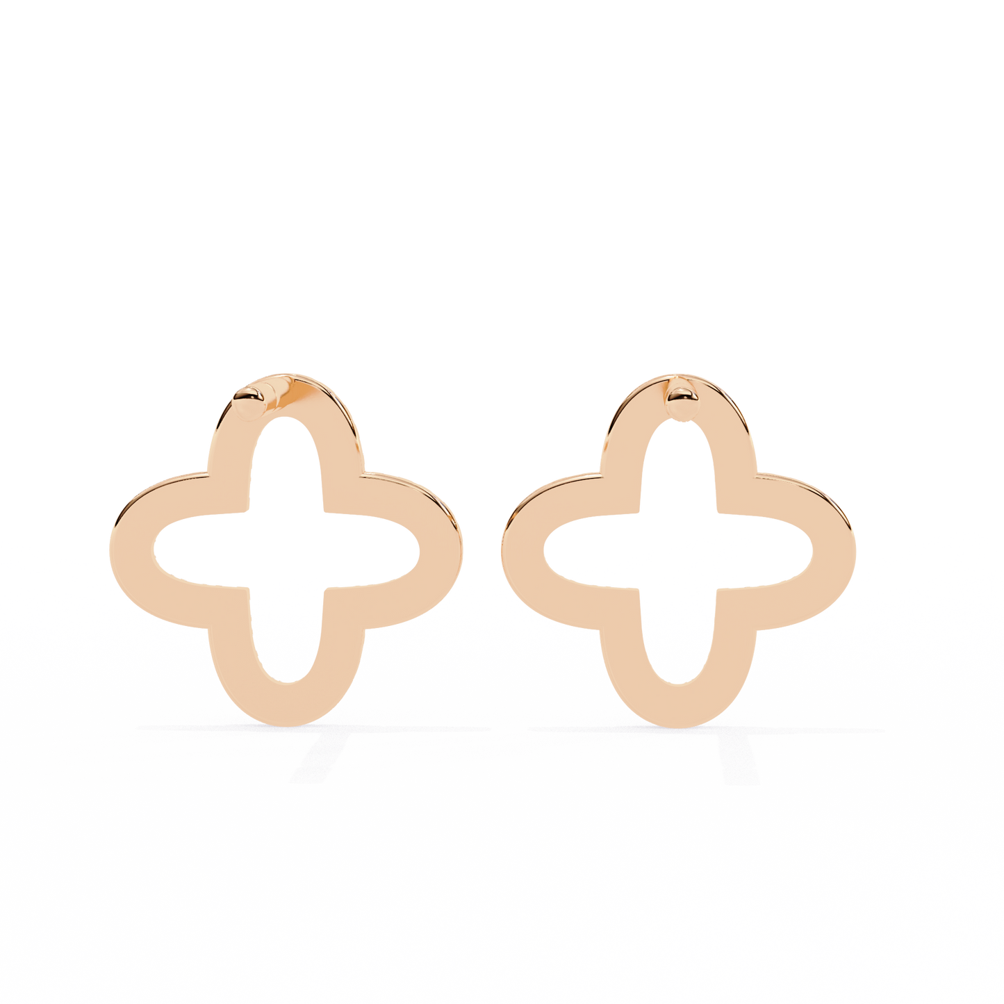 Stellar Arc – Round Diamond Petite Hoop Earrings