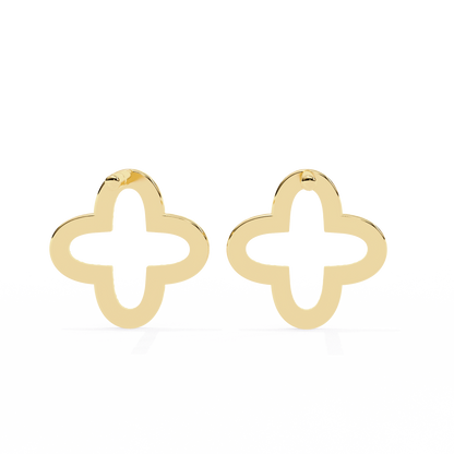 Stellar Arc – Round Diamond Petite Hoop Earrings
