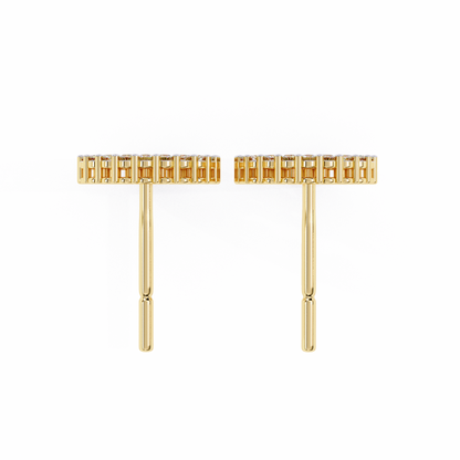Glowline – Round Lab Diamond Mini Huggie Hoops