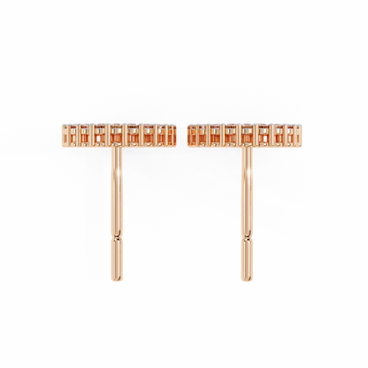 Glowline – Round Lab Diamond Mini Huggie Hoops