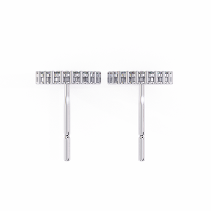 Glowline – Round Lab Diamond Mini Huggie Hoops