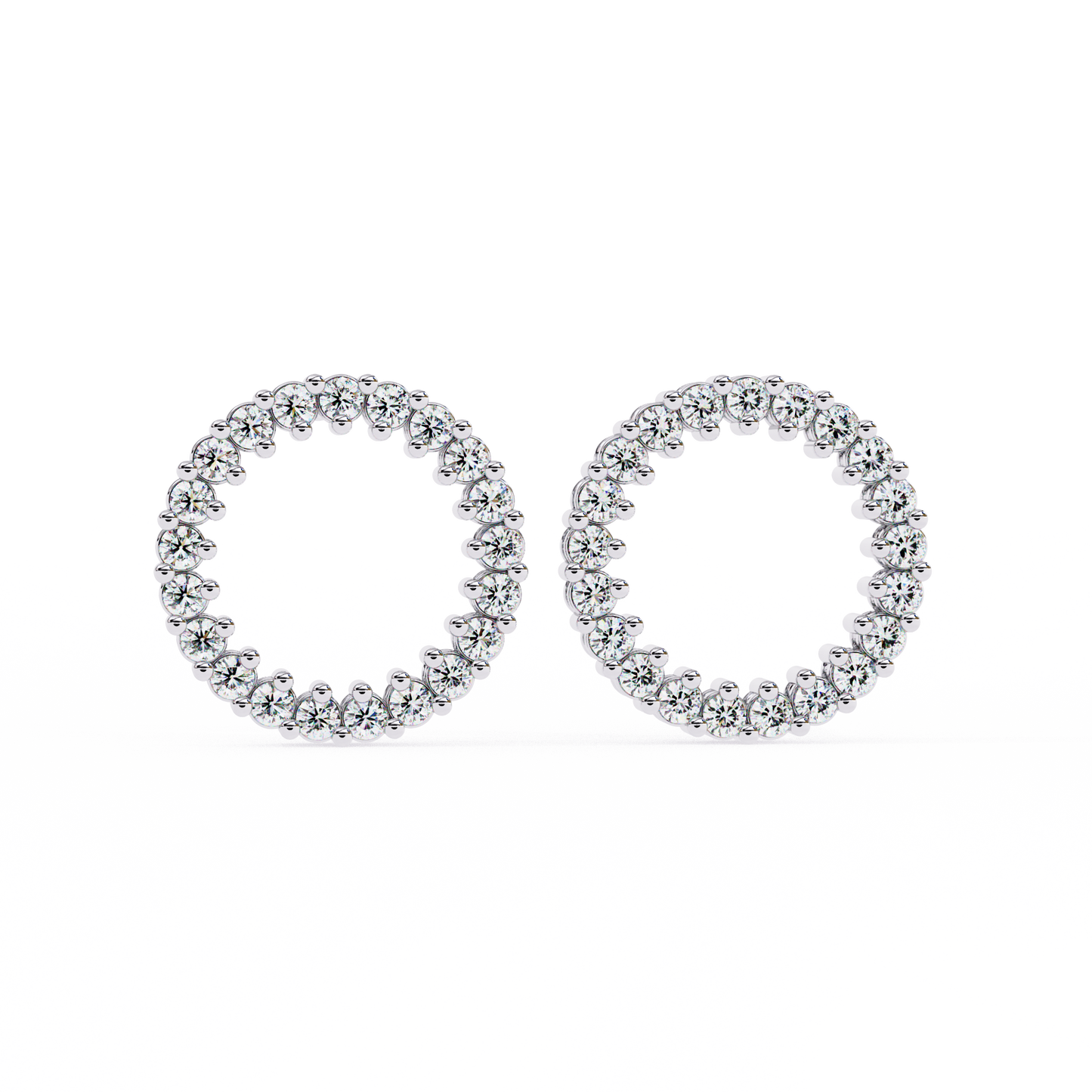 Glowline – Round Lab Diamond Mini Huggie Hoops