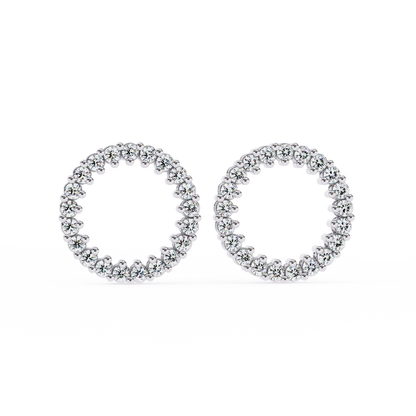 Glowline – Round Lab Diamond Mini Huggie Hoops