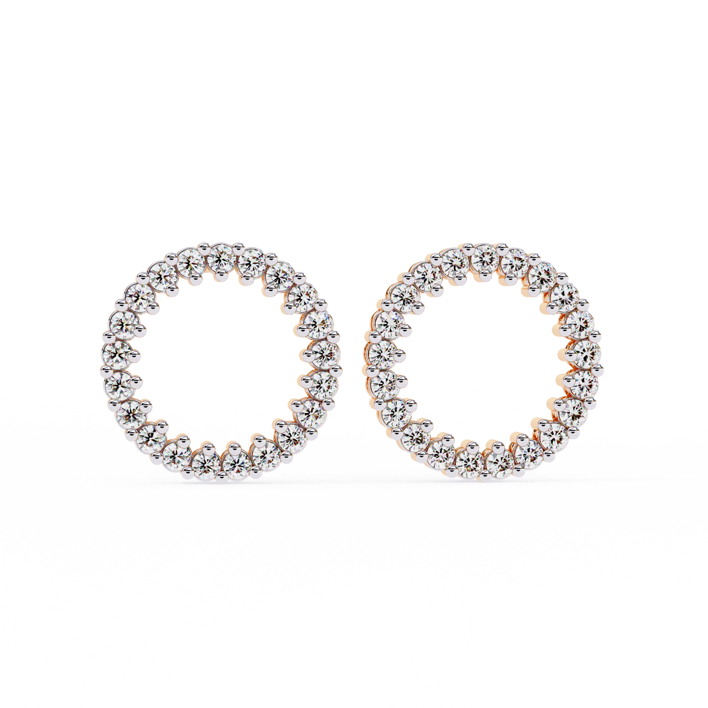 Glowline – Round Lab Diamond Mini Huggie Hoops