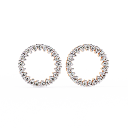 Glowline – Round Lab Diamond Mini Huggie Hoops