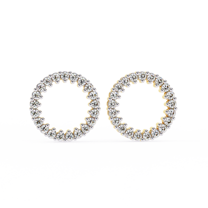 Glowline – Round Lab Diamond Mini Huggie Hoops