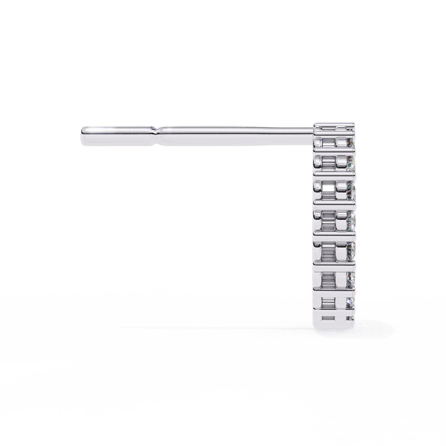 Glowline – Round Lab Diamond Mini Huggie Hoops