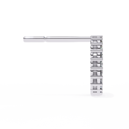 Glowline – Round Lab Diamond Mini Huggie Hoops