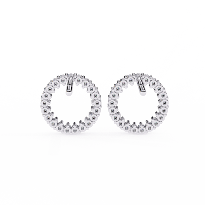 Glowline – Round Lab Diamond Mini Huggie Hoops