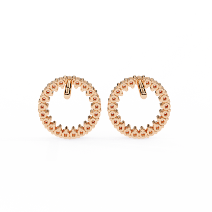 Glowline – Round Lab Diamond Mini Huggie Hoops