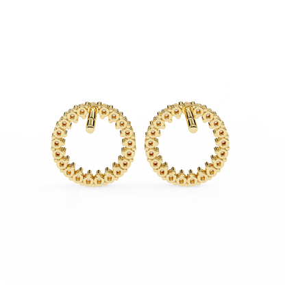 Glowline – Round Lab Diamond Mini Huggie Hoops