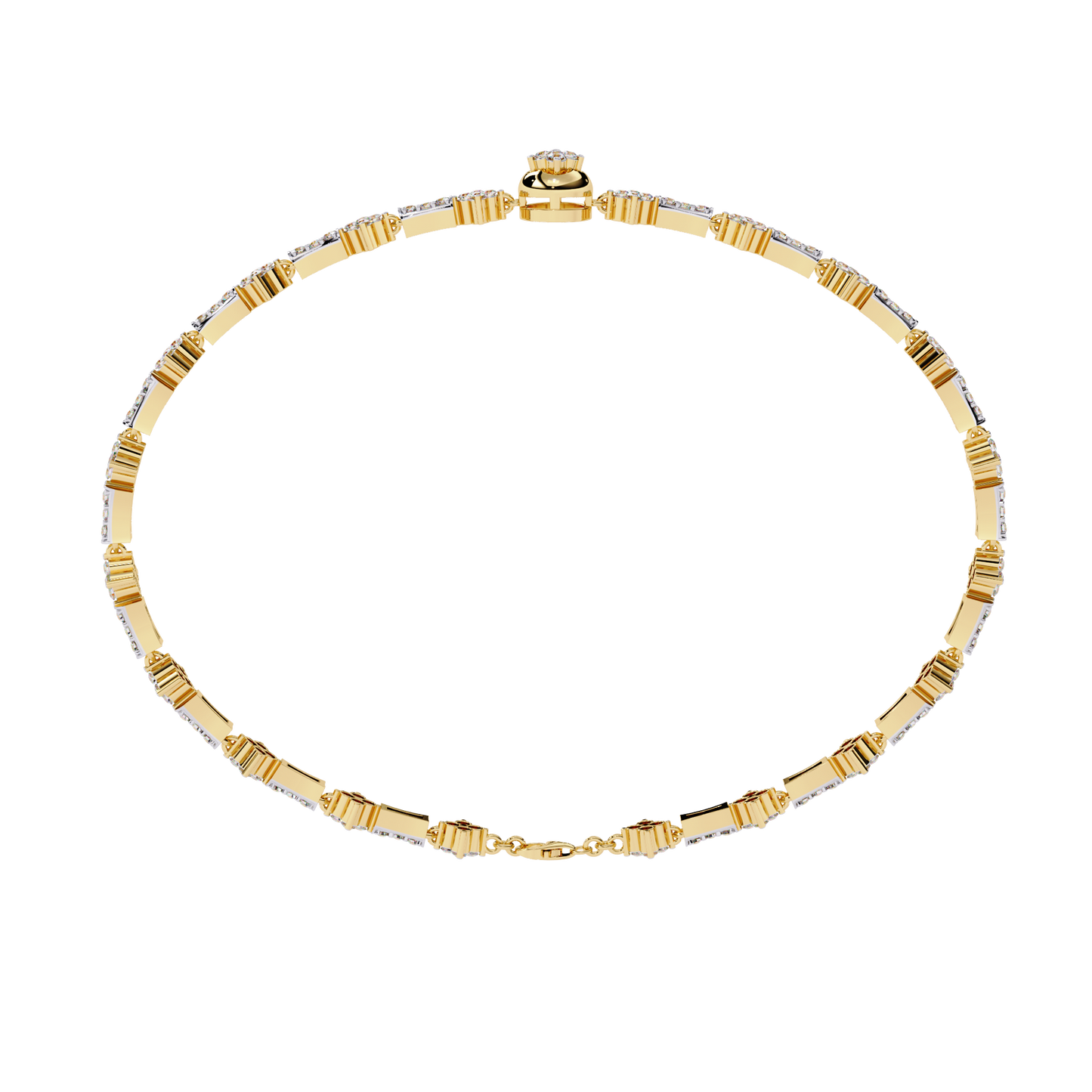 Imperial Fleur – Vintage Motif Diamond Bracelet in 14K Gold