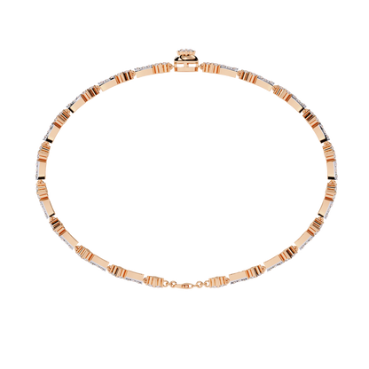 Imperial Fleur – Vintage Motif Diamond Bracelet in 14K Gold
