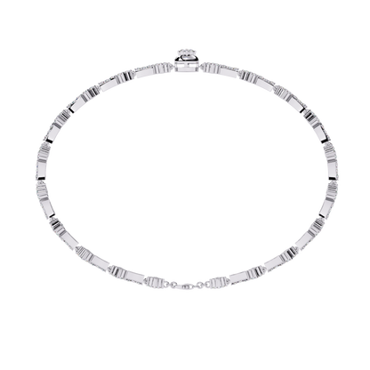 Imperial Fleur – Vintage Motif Diamond Bracelet in 14K Gold