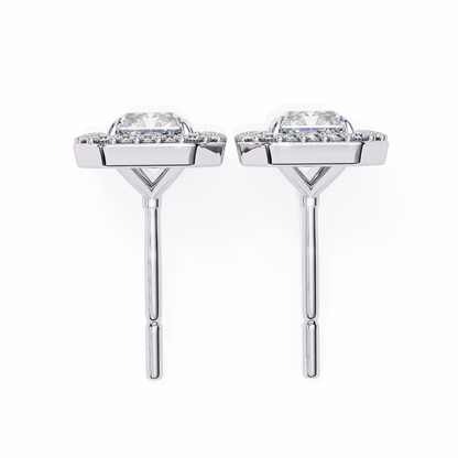 Empire Edge – Emerald Cut Lab Diamond Tapered Earrings