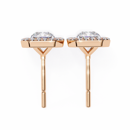 Empire Edge – Emerald Cut Lab Diamond Tapered Earrings