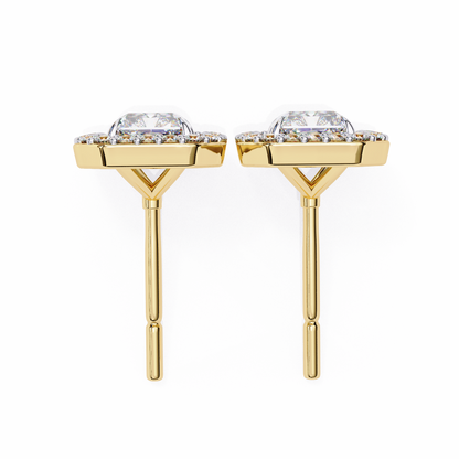 Empire Edge – Emerald Cut Lab Diamond Tapered Earrings