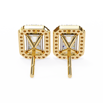 Empire Edge – Emerald Cut Lab Diamond Tapered Earrings