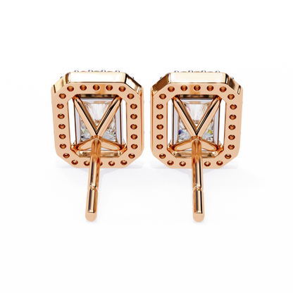 Empire Edge – Emerald Cut Lab Diamond Tapered Earrings