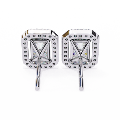 Empire Edge – Emerald Cut Lab Diamond Tapered Earrings