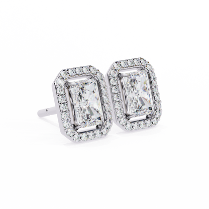 Empire Edge – Emerald Cut Lab Diamond Tapered Earrings