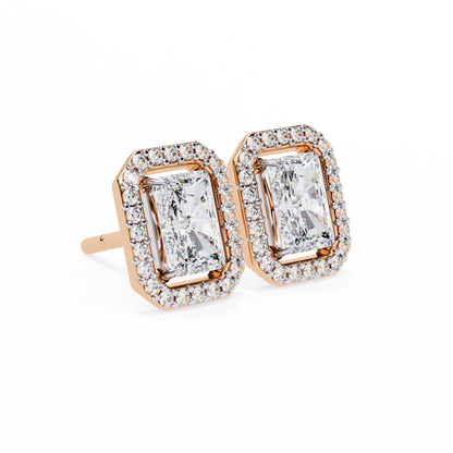 Empire Edge – Emerald Cut Lab Diamond Tapered Earrings