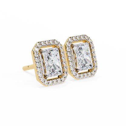 Empire Edge – Emerald Cut Lab Diamond Tapered Earrings