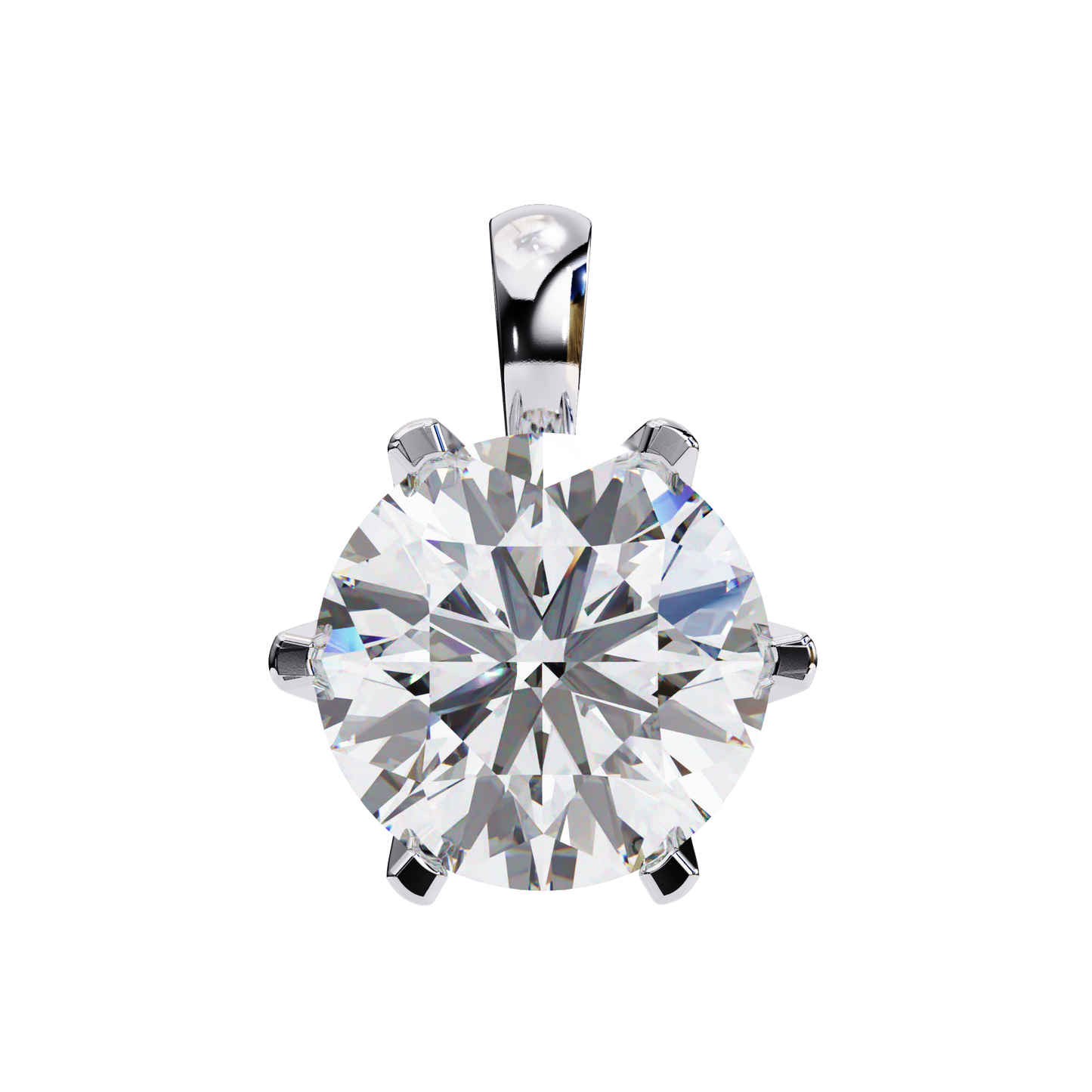 Luxe Core – Round Lab Diamond Solitaire Chain Pendant