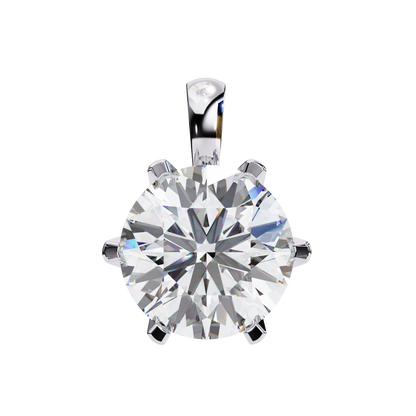 Luxe Core – Round Lab Diamond Solitaire Chain Pendant