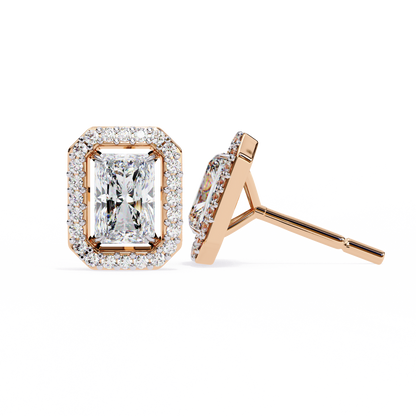 Empire Edge – Emerald Cut Lab Diamond Tapered Earrings