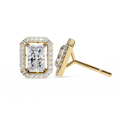 Empire Edge – Emerald Cut Lab Diamond Tapered Earrings